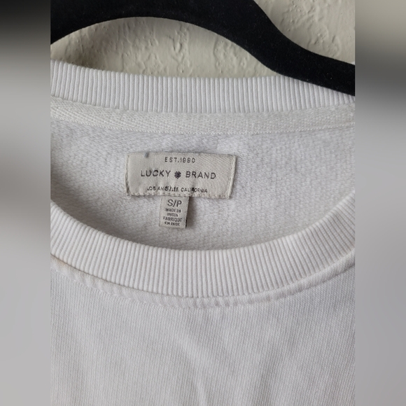 Lucky Brand applique Rodeo Queen light sweater | size s - Picture 5 of 7